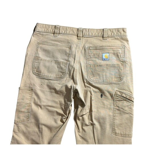 Carhartt Double Knee Work Pants 36x32 Rugged Flex Relaxed Fit Canvas BN2802-M - Picture 7 of 9